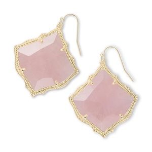 KENDRA SCOTT • Kirsten Rose Quartz Drop Earrings